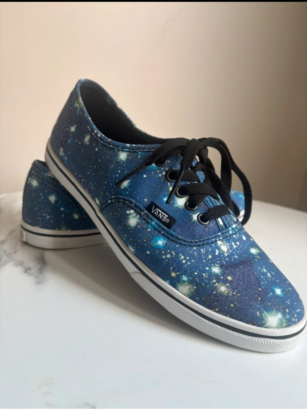 Vans Galaxy Print Canvas Sneakers - Blue